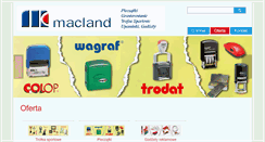 Desktop Screenshot of macland.pl